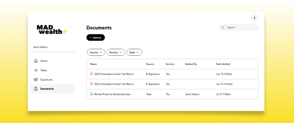 Client Portal - Documents