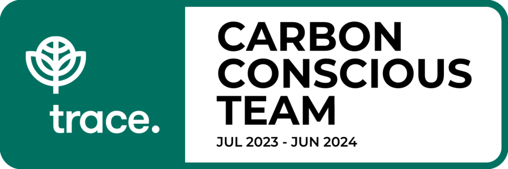 Trace Carbon Conscious Team Badge