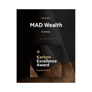 Karbon Excellence Award Winner for Sustainability 2025 Karbon Excellence Award Winner for Sustainability 2025 MAD Wealth